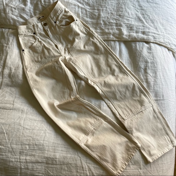 RUDY JUDE cream double knee utility jean - Picture 1 of 4